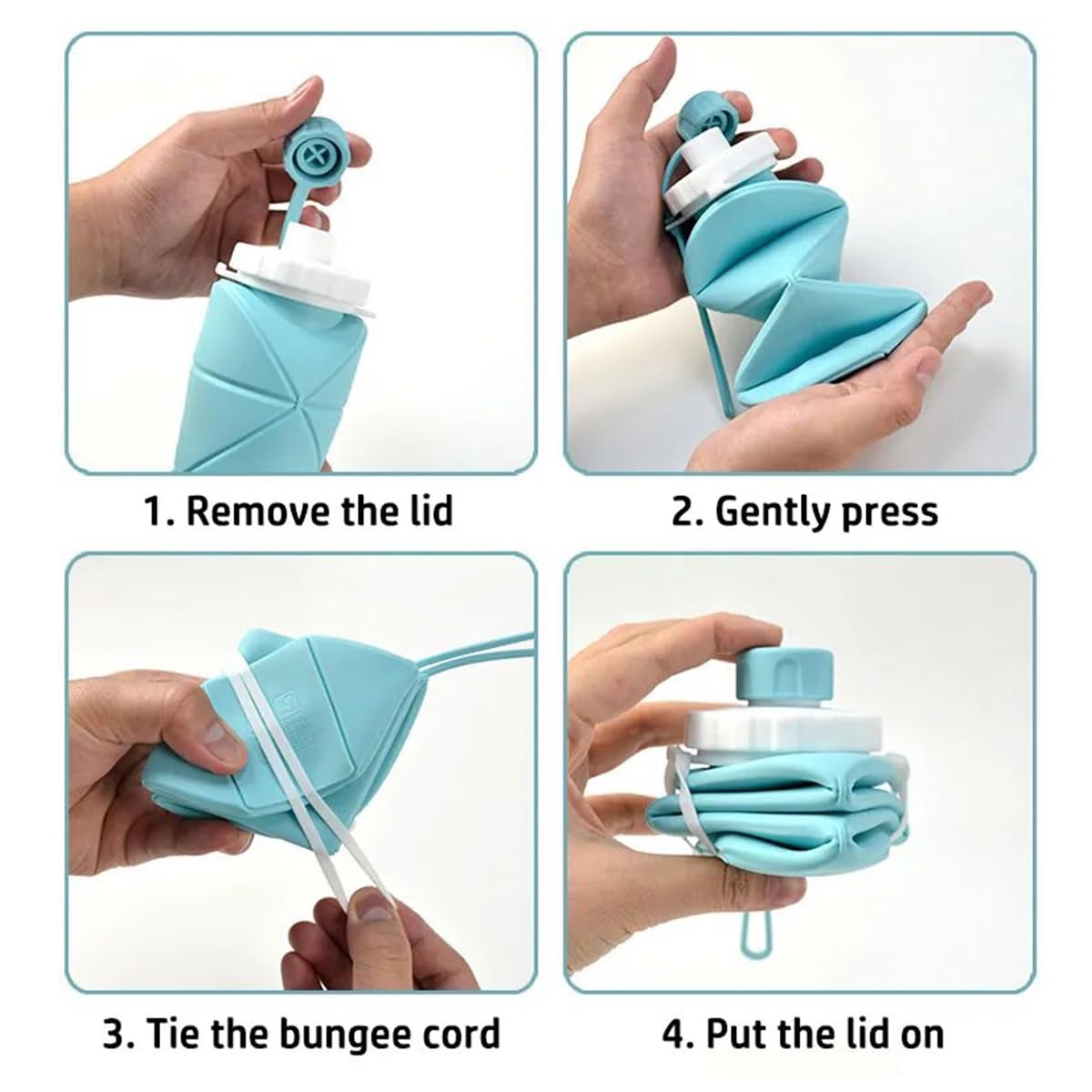600ml Collapsible & Silicone Bottle