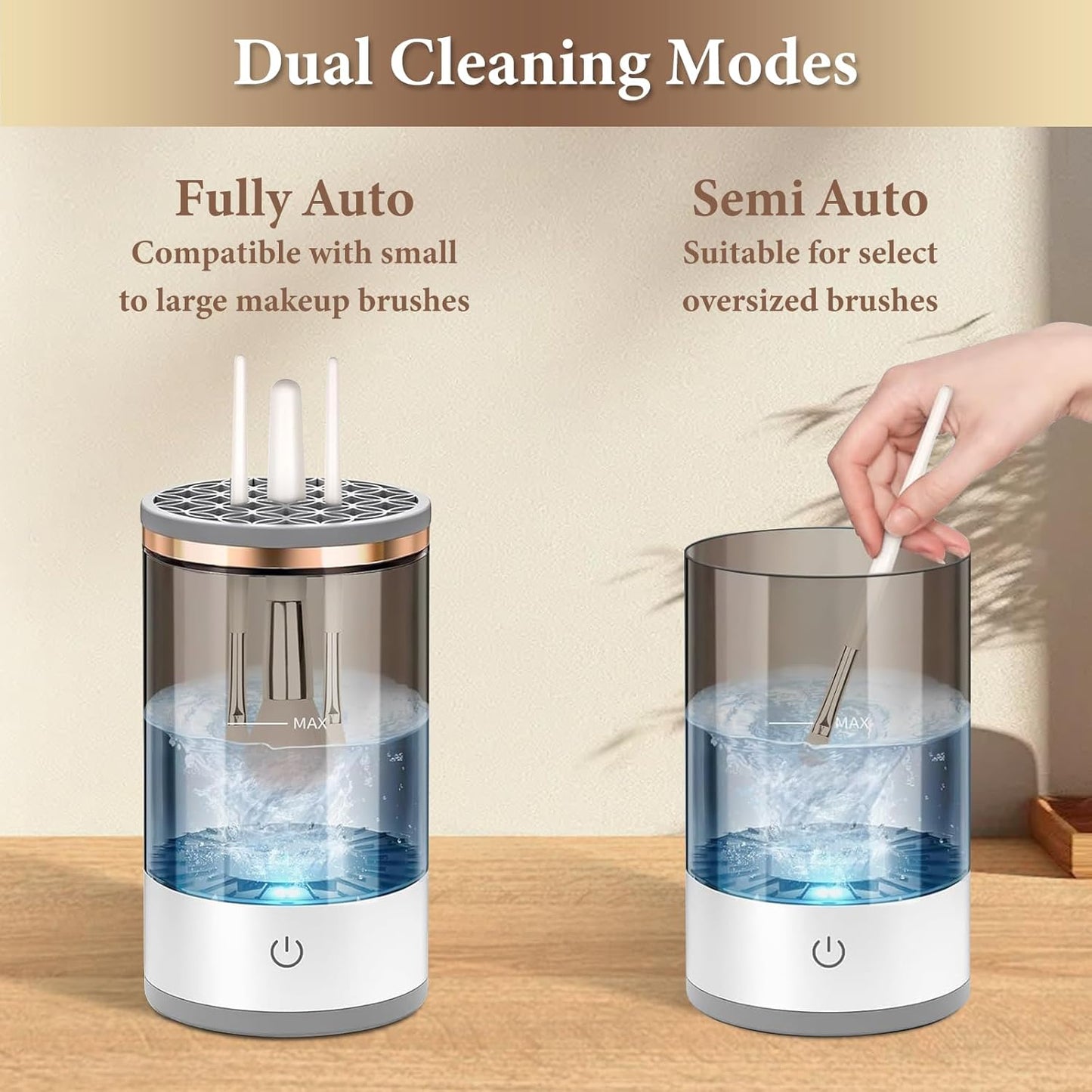 Fast & Hygienic Electric Brush Cleaner