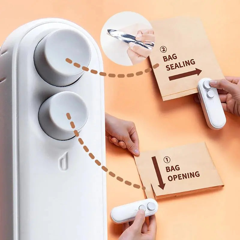 2-in-1 Heat Sealer with Built-in Cutter