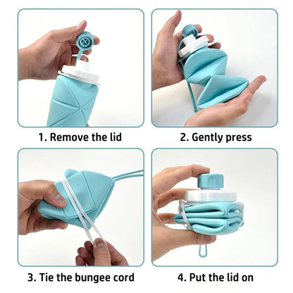 600ml Collapsible & Silicone Bottle