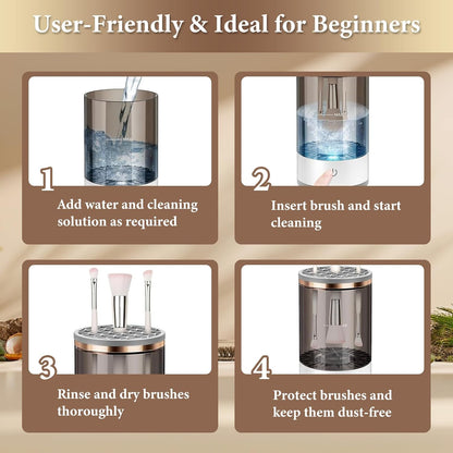 Fast & Hygienic Electric Brush Cleaner